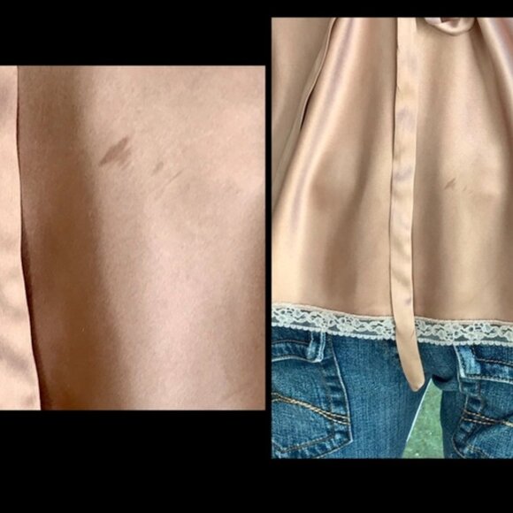 ▪️RED Valentino▪️Rose Peach & Ivory Silk & Antique Lace Satin Camisole Top - Picture 8 of 8